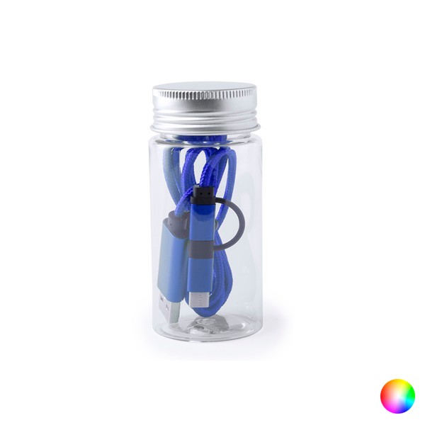 USB Cable to Micro USB&comma; USB-C and Lightning (1 m) 146177